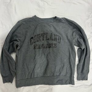 Gray Cortland Red Dragons Sweatshirt